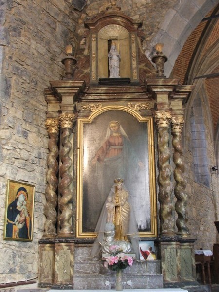 Autel latéral, église de  Dimont