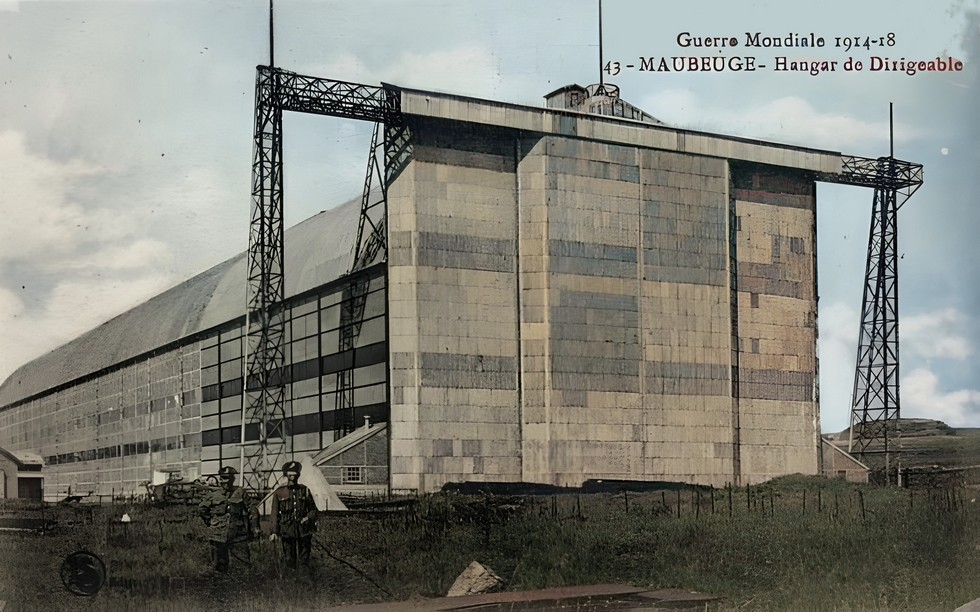 Le hangar du dirigeable à Maubeuge.