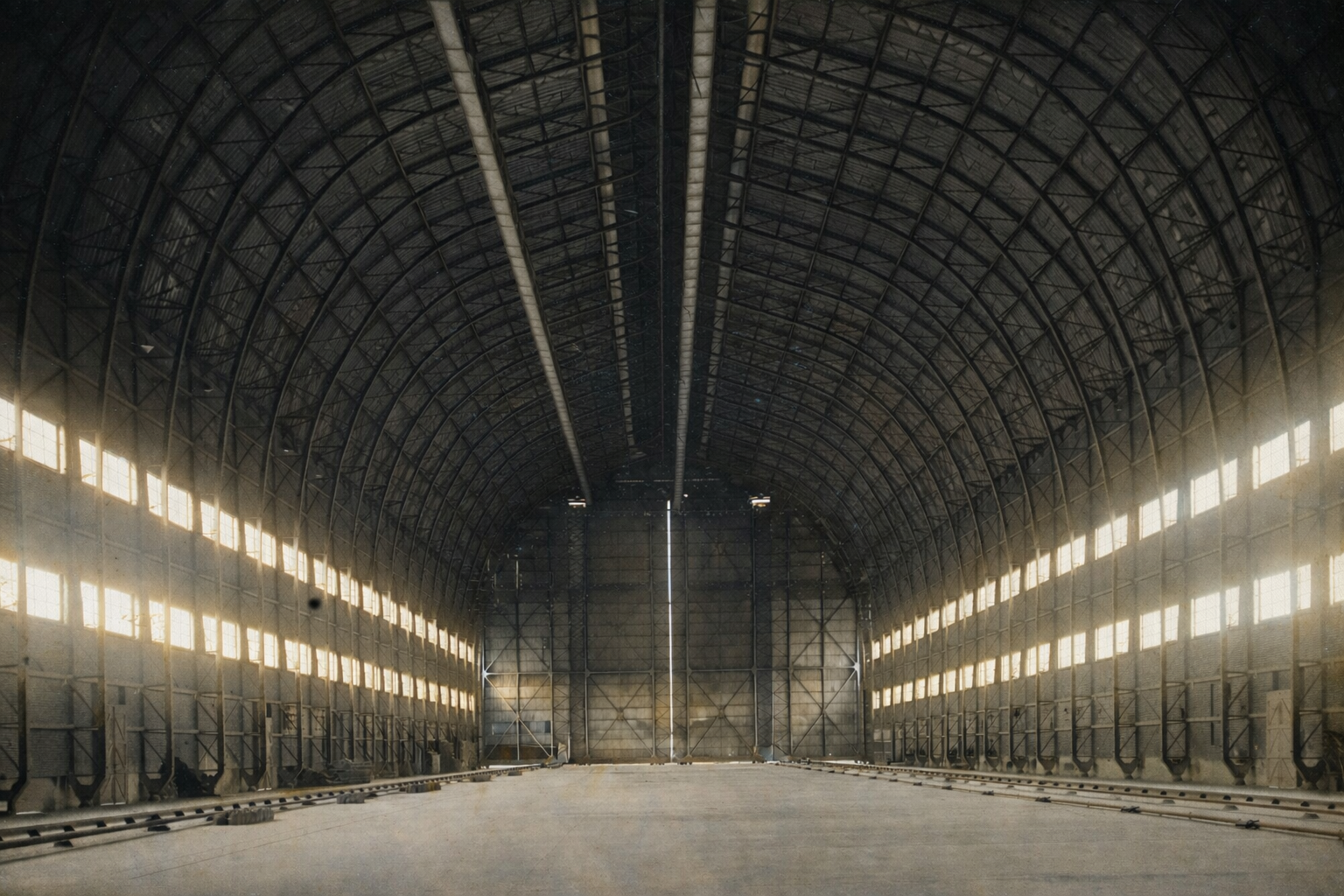 Le hangar du dirigeable à Maubeuge.