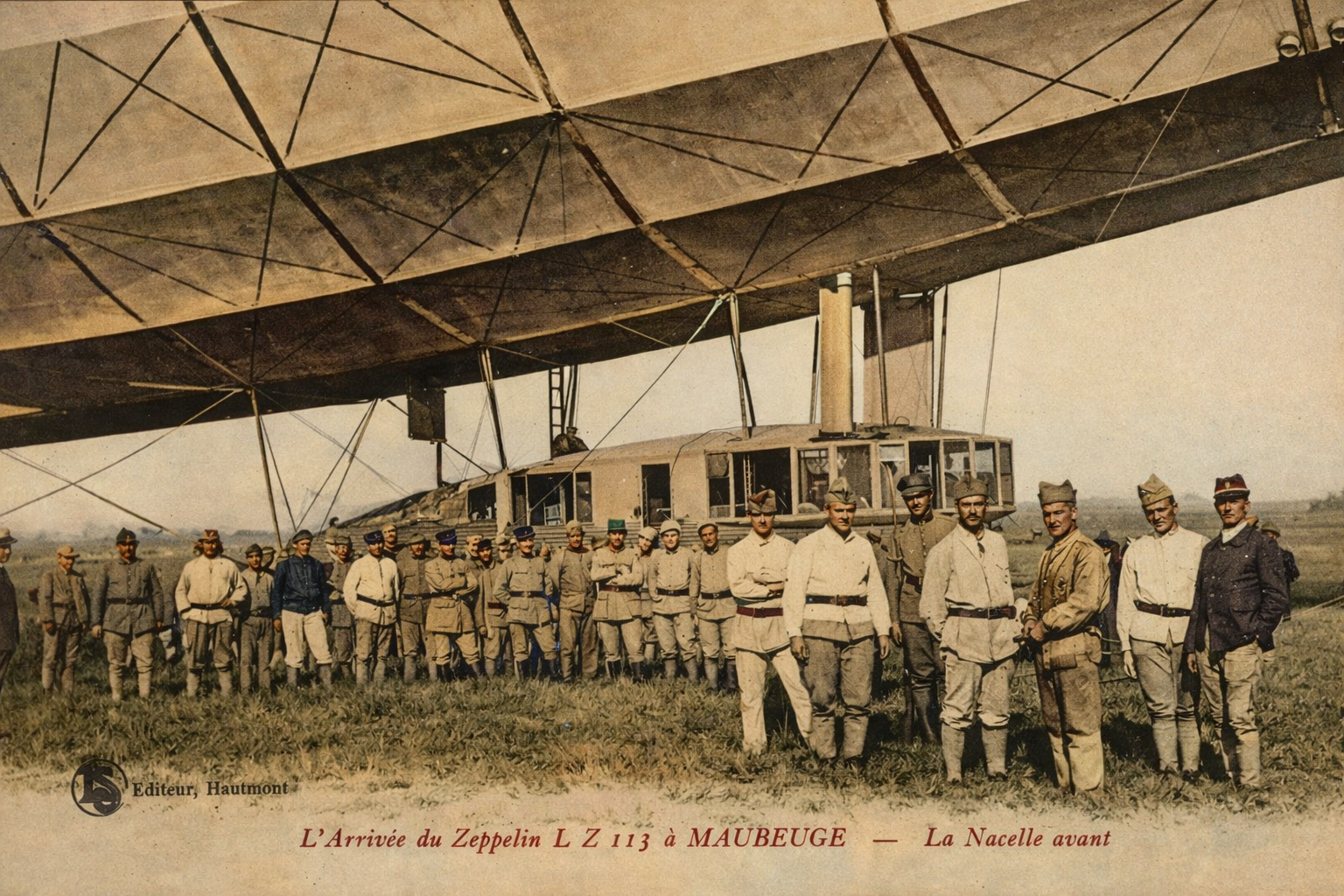 Le dirigeable à Maubeuge, le Zeppelin