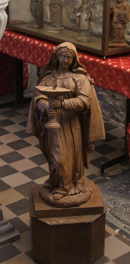 Eglise de Dompierre sur Helpe, sculpture en bois