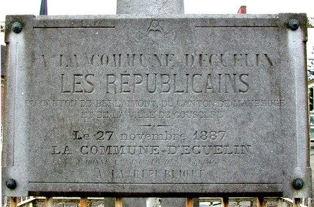 Plaque Marianne à Ecuelin