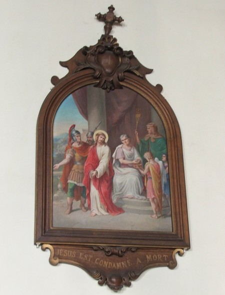 Tableau du chemin de croix, église d'Englefontaine