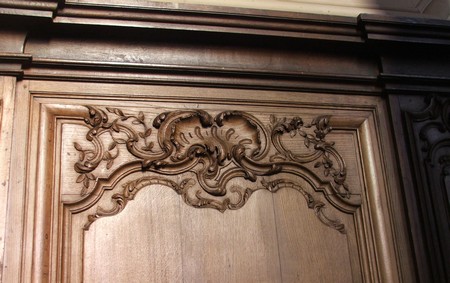 Détail des panneaux du choeur de l'église d'Englefontaine