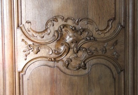 Détail des panneaux du choeur de l'église d'Englefontaine