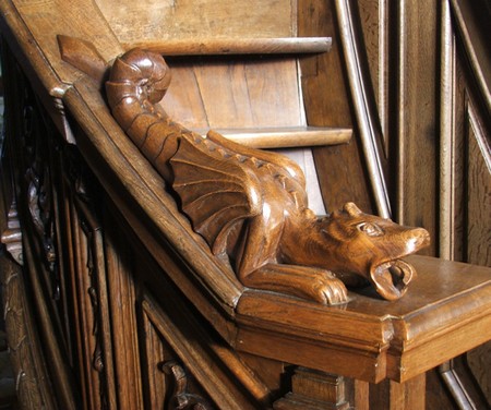 Eglise d'Englefontaine, détail de la Chaire