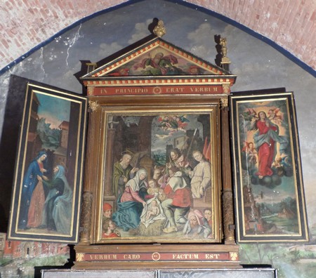 Trptyque dans l'église d'Eppe Sauvage