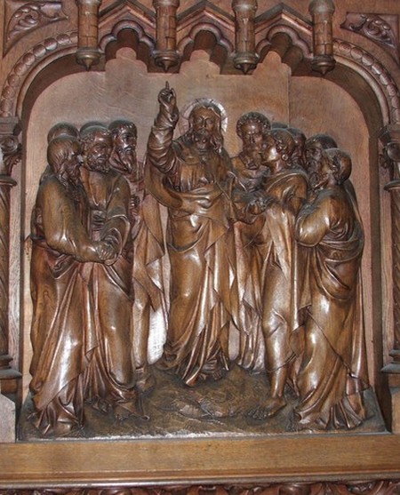 Eglise de Feignies, détail de la chaire