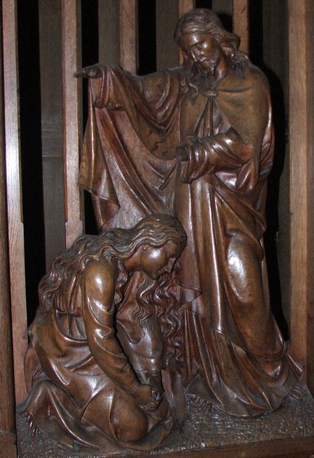 Eglise de Feignies, détail du confessionnal