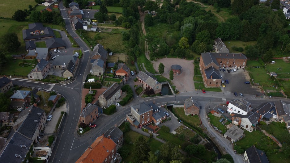 Vue aérienne de Felleries