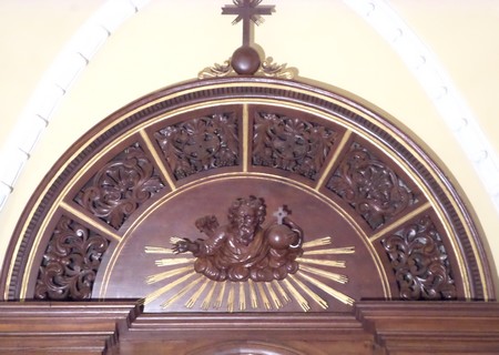 Eglise de Féron, détail du retable.