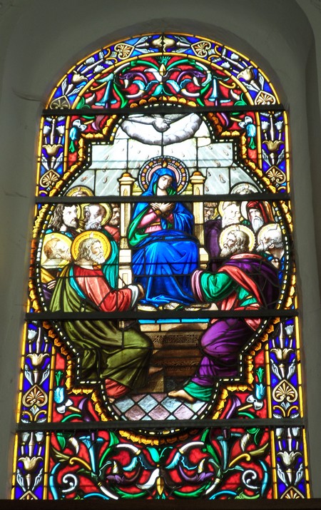 Eglise de Féron, vitrail.