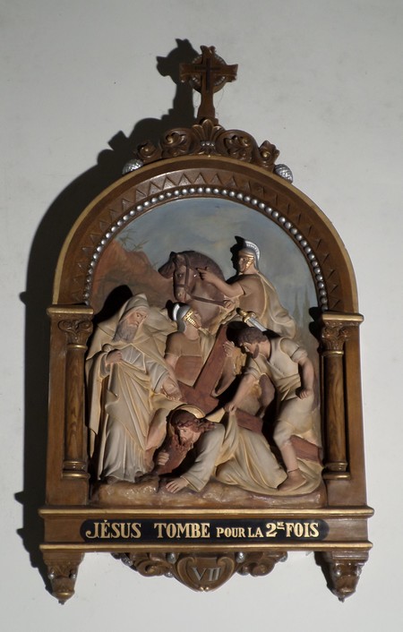 Eglise de Flaumont Waudrechies, chemin de croix.