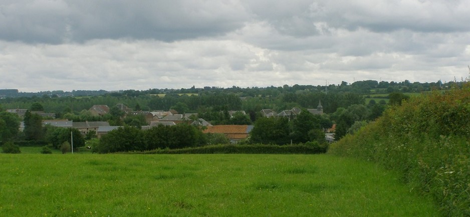 Vue du village de Flaumont Waudrechies
