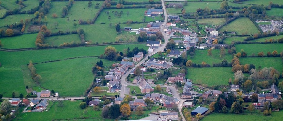 Vue aérienne de Floyon