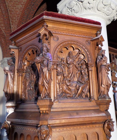 Eglise de Fourmies, la chaire.
