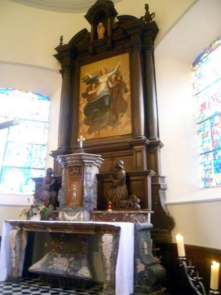 Eglise de Glageon, autel et retable.