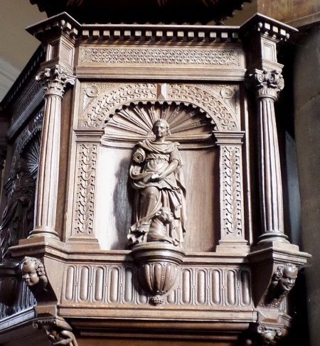 Eglise de Gognies Chaussée, chaire.