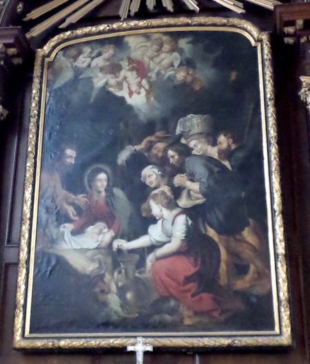 Eglise de Gognies Chaussée, adoration des mages.
