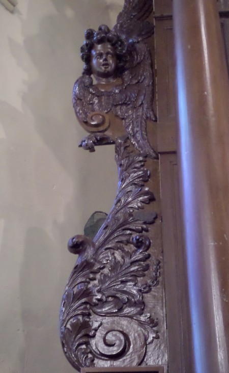 Eglise de Gommegnies, détail du retable.