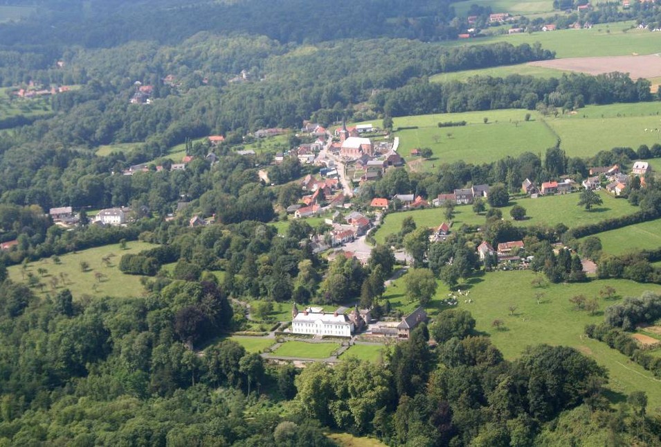 Vue aérienne de Gussignies