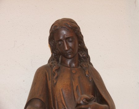 Eglise d'Hautmont : statue en bois