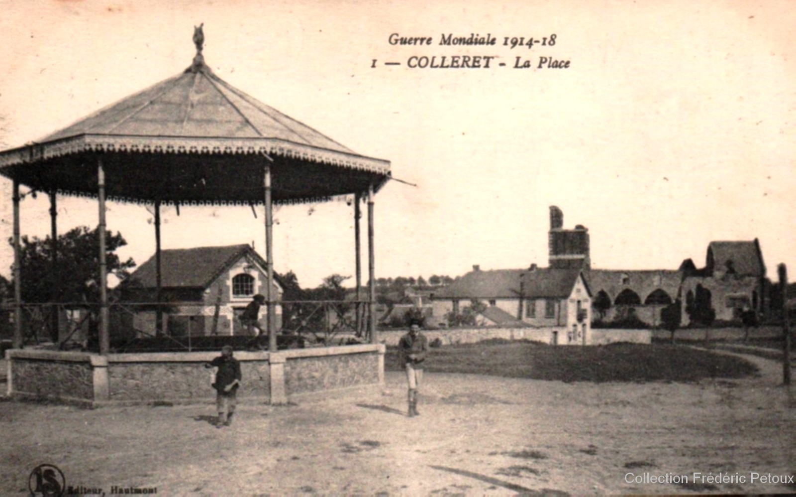 Le kiosque à danser de Colleret carte postale ancienne.