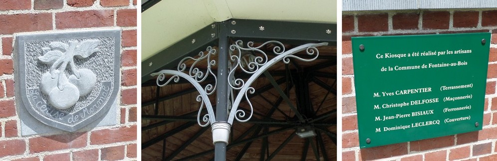 Le kiosque à musique de Fontaine au Bois.