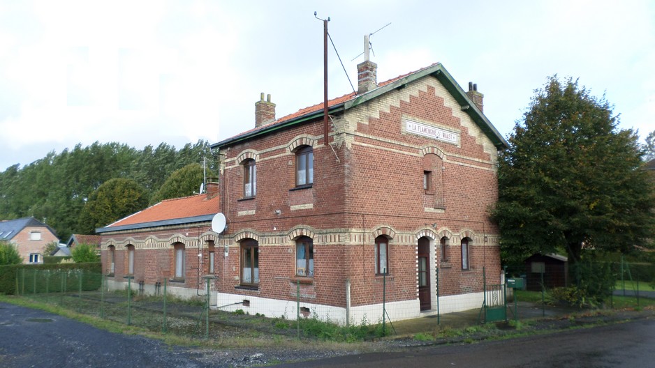 L'ancienne gare de à La Flamengrie