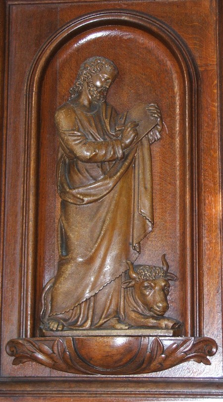 Eglise de La Flamengrie : détail de la chaire