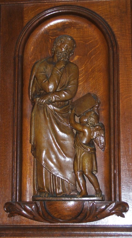 Eglise de La Flamengrie : détail de la chaire