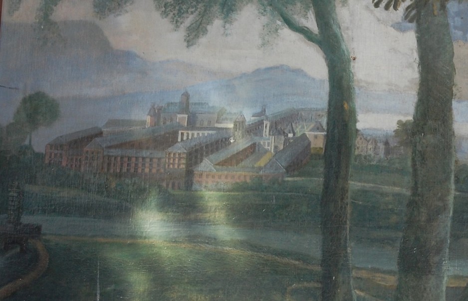 Dessin de l'abbaye de Liessies.