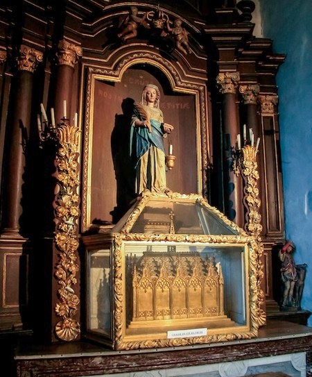 Reliquaire de ste Hiltrude, Eglise de Liessies