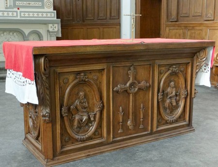 Habillage de l'orgue de Locquignol