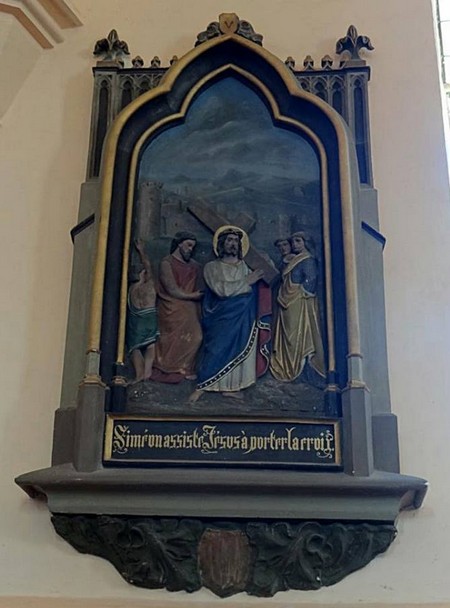 Eglise de Mairieux, Tableau du chemin de croix.