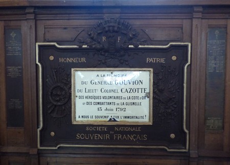 Plaque souvenir à Mairieux