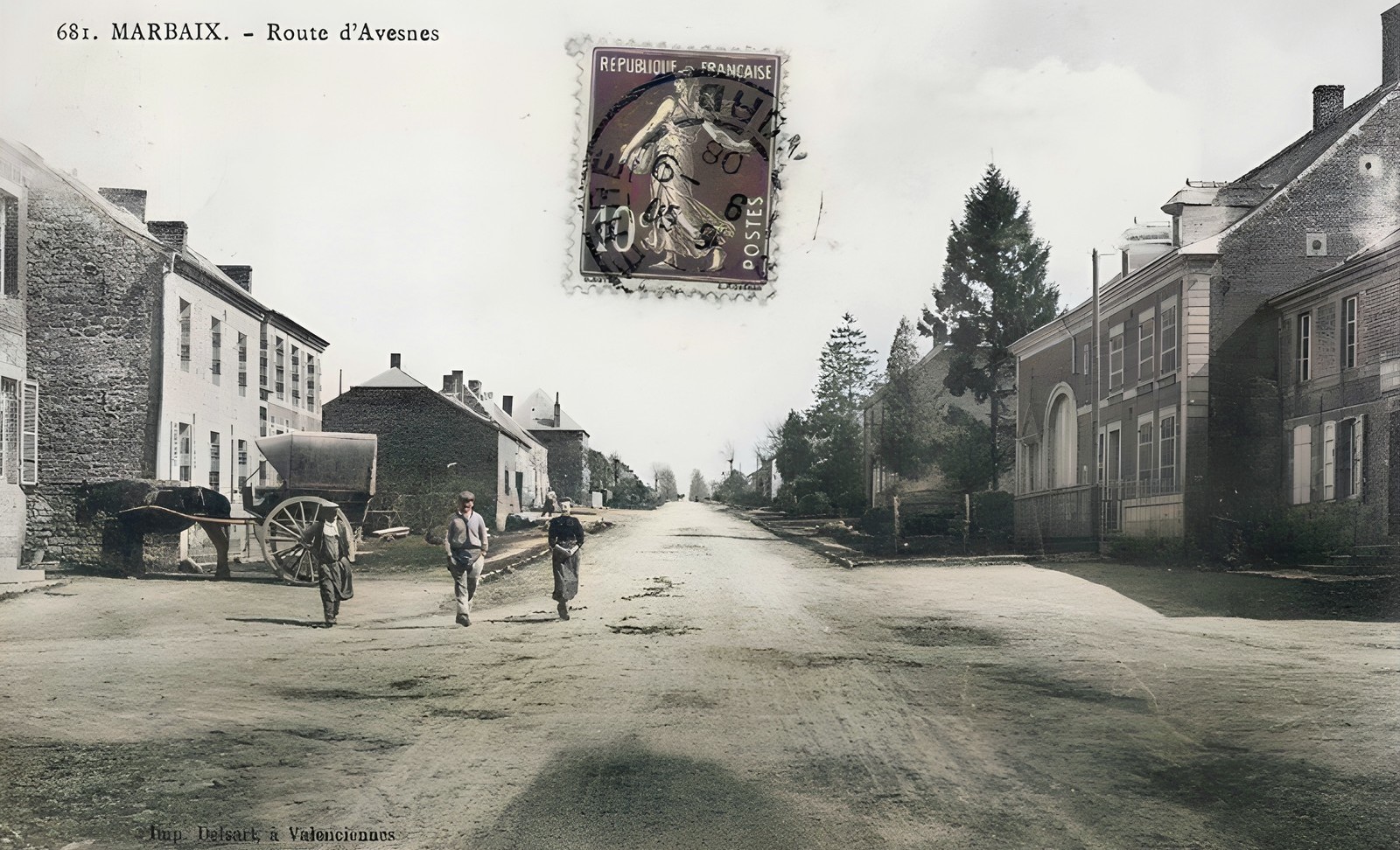 Marbaix, carte postale datée 1905.