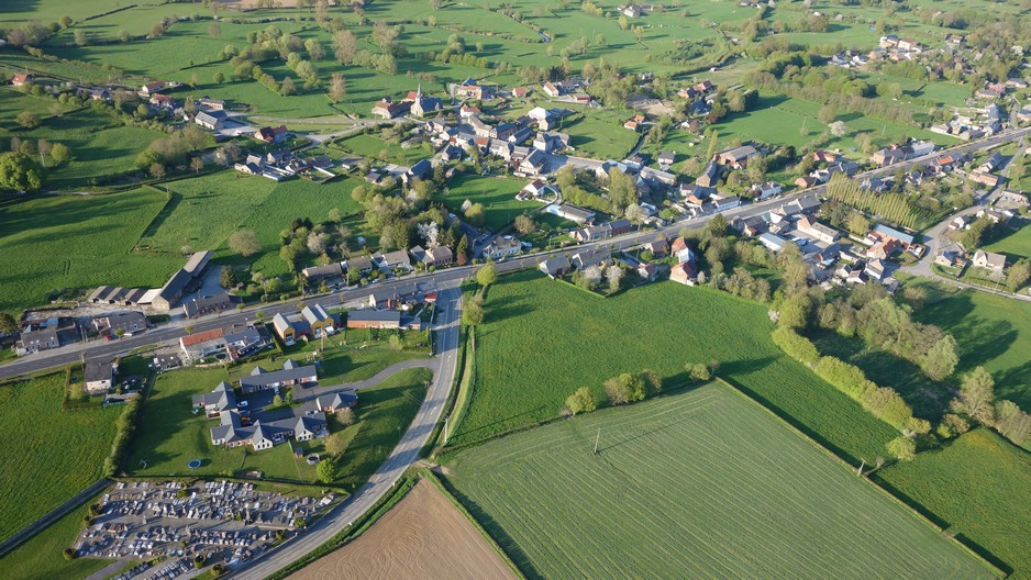 Vue aérienne de Marbaix