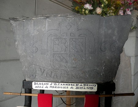 Blason d'Alexandre Brissy abbé de Maroilles.