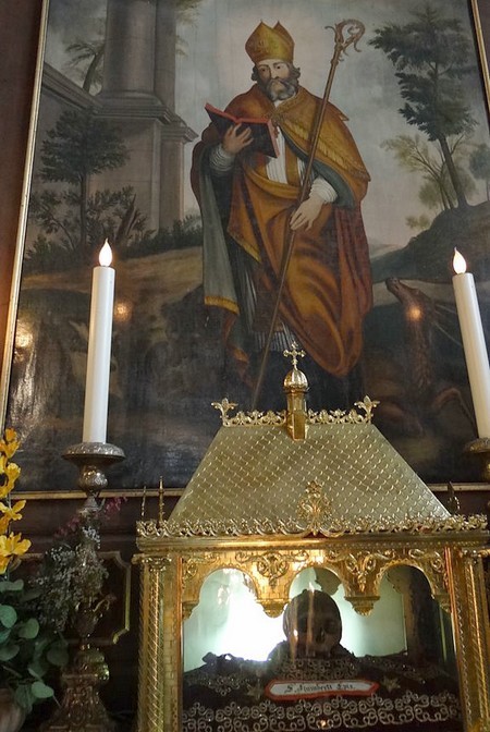 Eglise  de Maroilles, Tableau de St Humbert du Hamel.