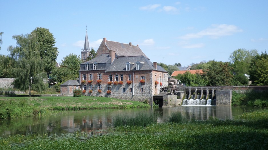 Le moulin de l'abbaye à  Maroilles