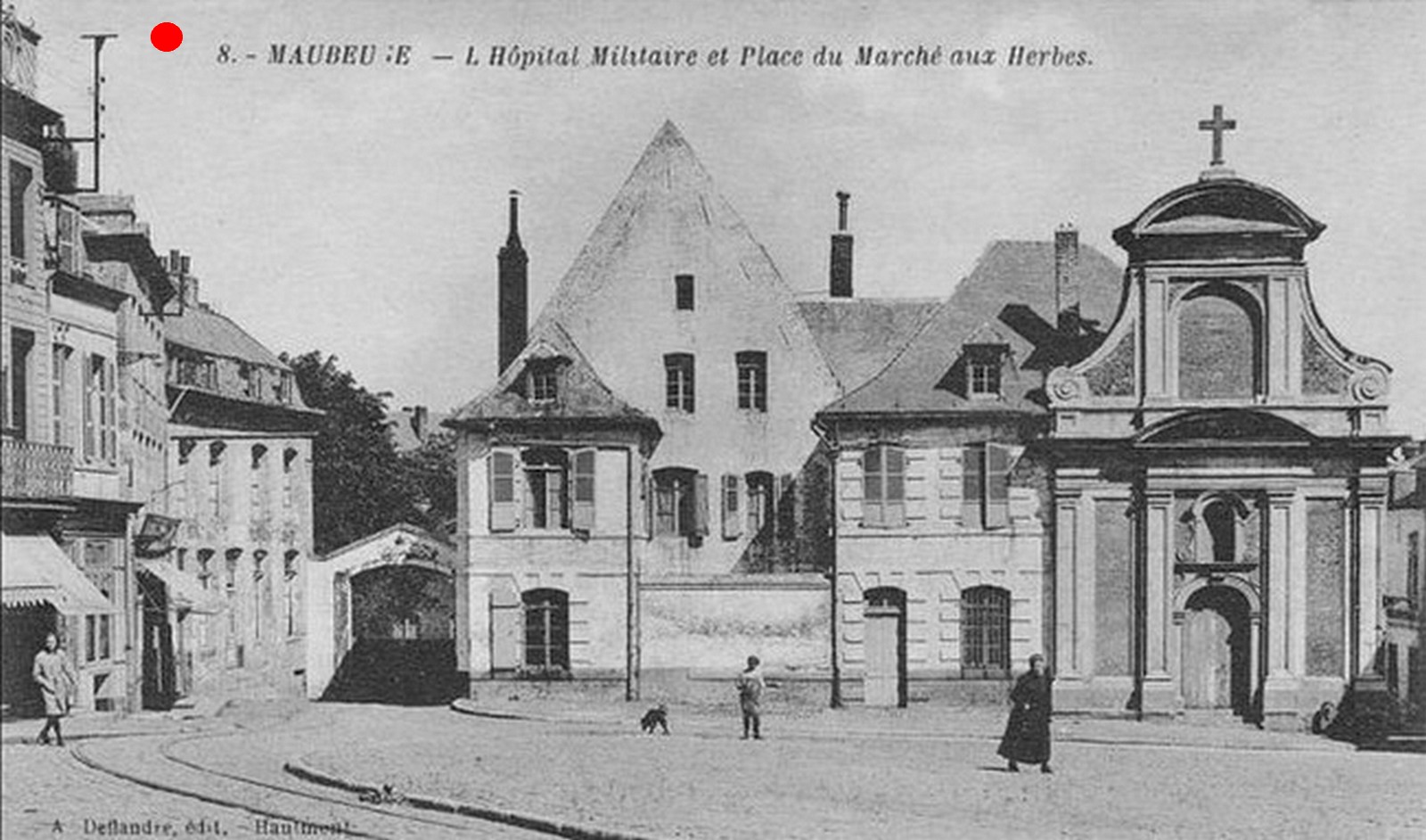 Cartes postales de Maubeuge, Marché aux Herbes.