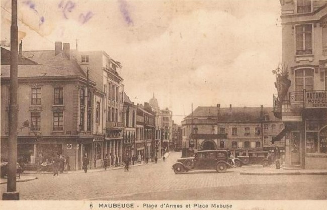 Cartes postales anciennes de Maubeuge, Place Mabuse