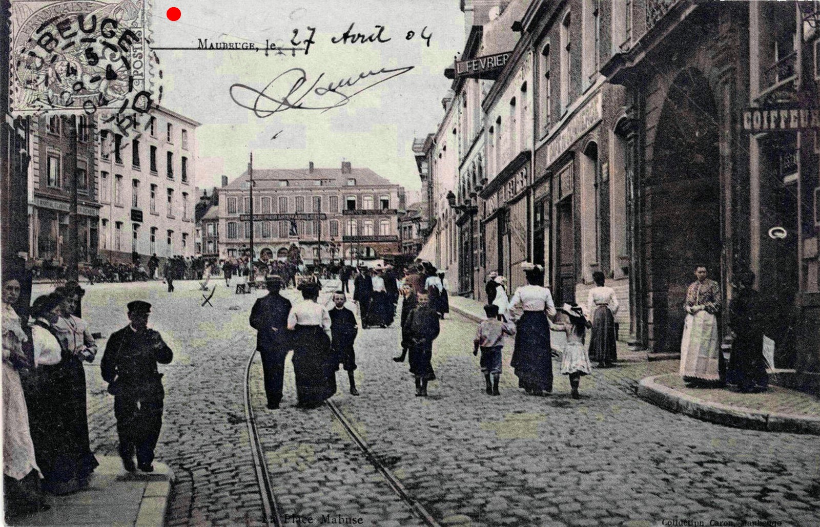 Cartes postales anciennes de Maubeuge, Place Mabuse