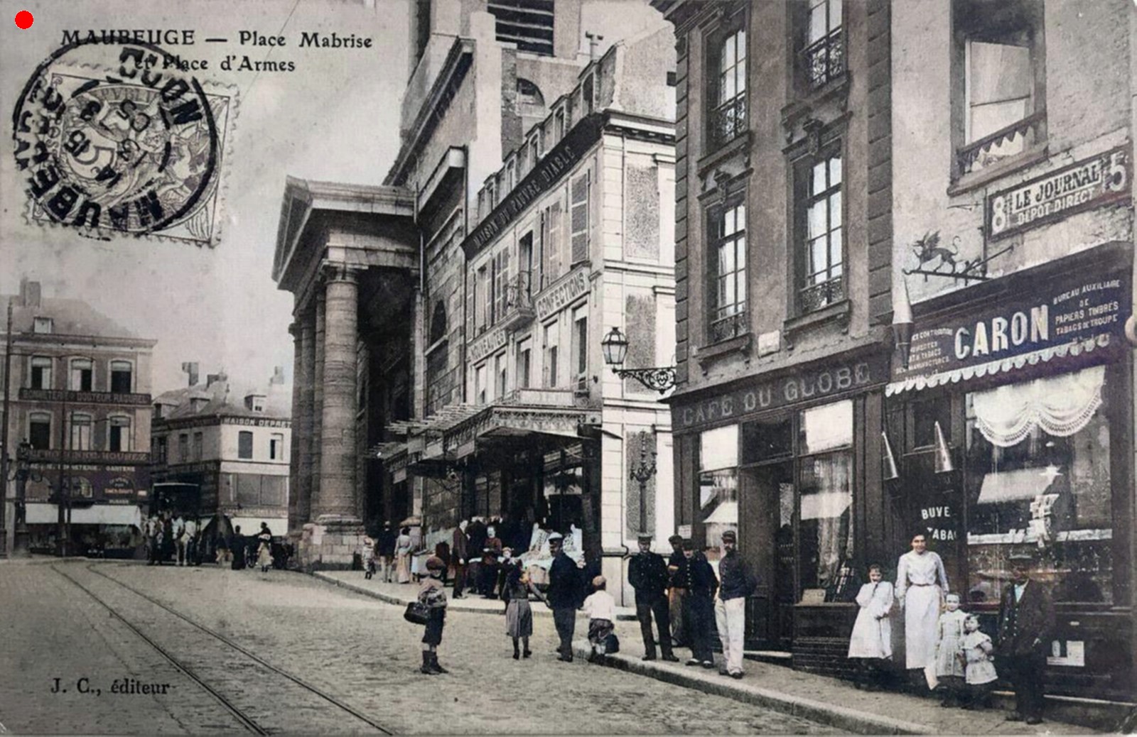 Cartes postales anciennes de Maubeuge, Place Mabuse