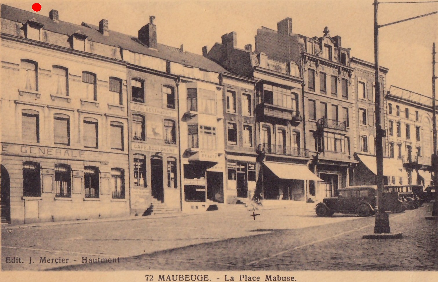 Cartes postales anciennes de Maubeuge, Place Mabuse
