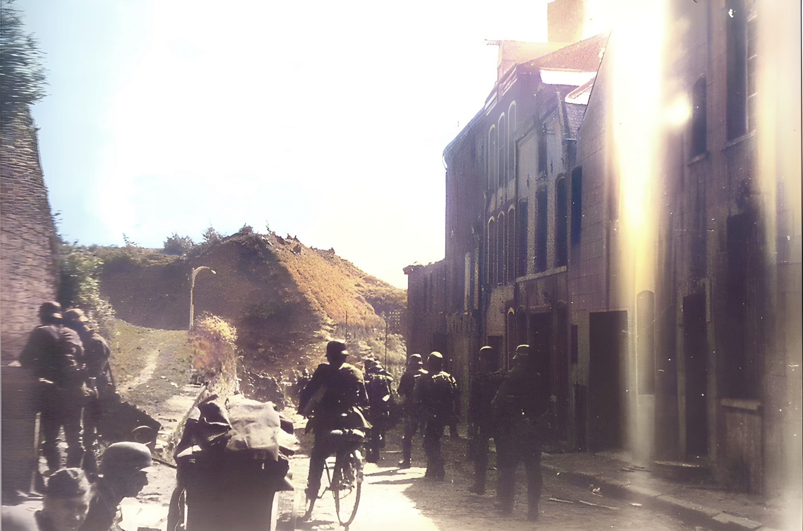 La rue de Fleurus après les bombardements du 16 mai 1940