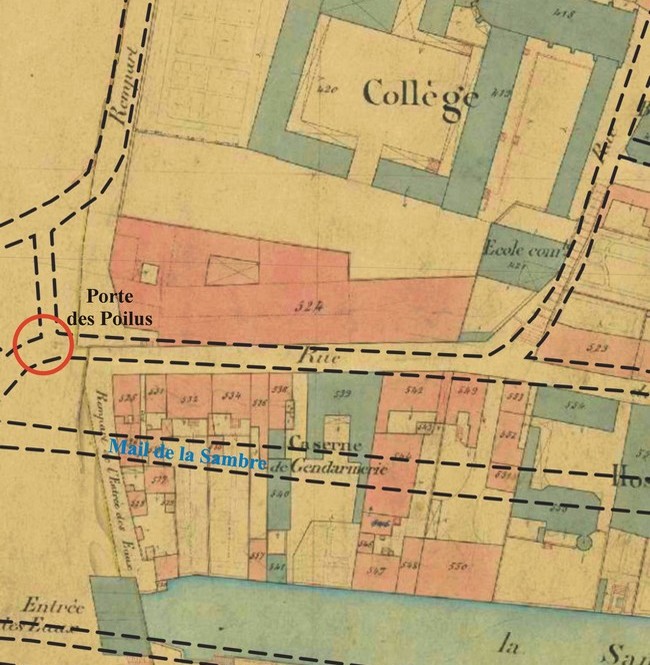 Cadastre de Maubeuge, Porte des Poilus