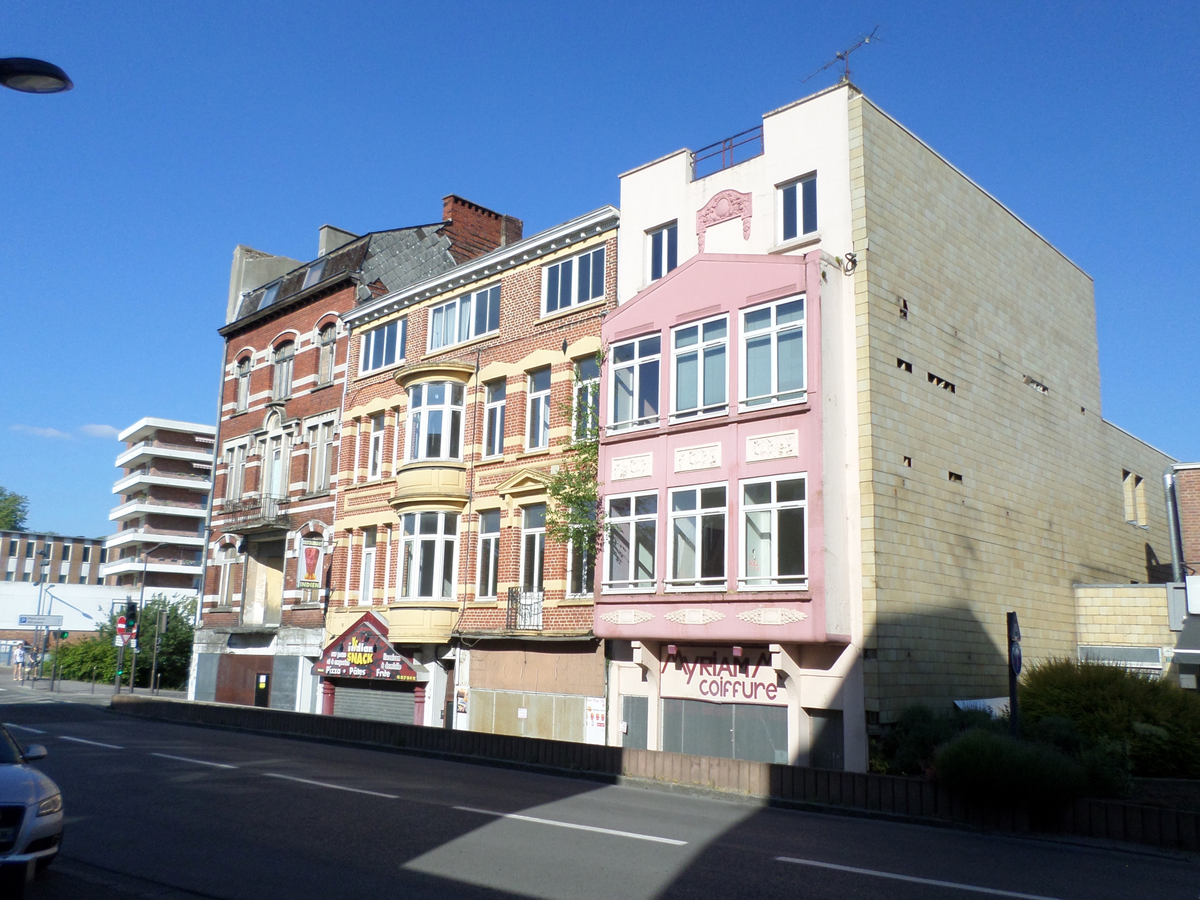 Maubeuge, rue de France, l'îlot Lecluyse.