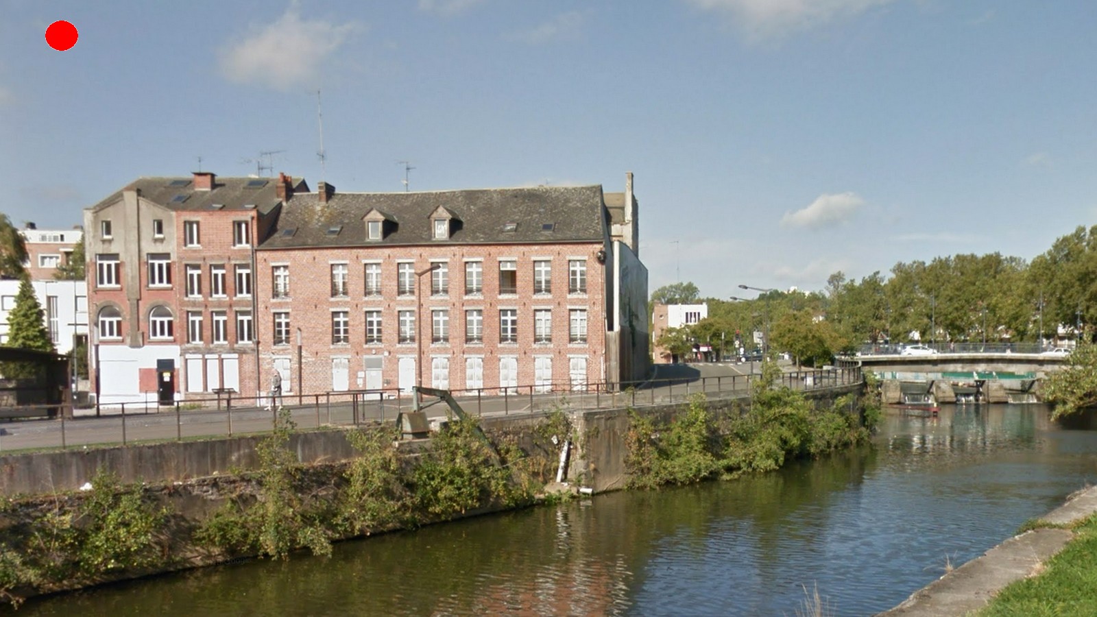 Maubeuge, La Sambre et les quais de nos jours.